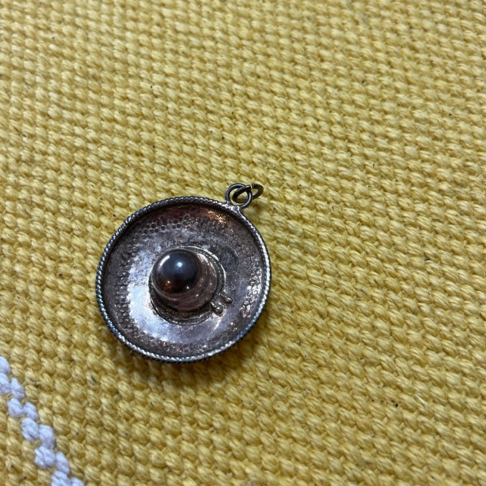 Sterling Silver sombrero pendant